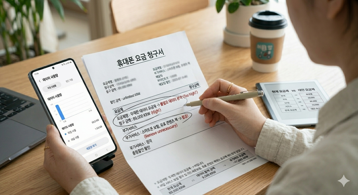 통신비 점검 이미지