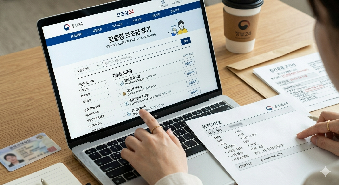 보조금24 확인 이미지