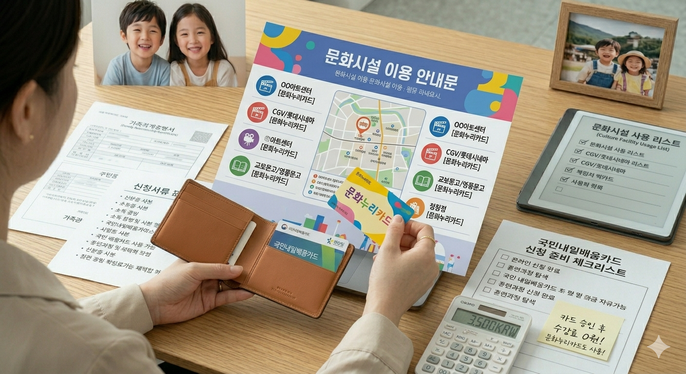문화누리카드 사용처 확인 이미지