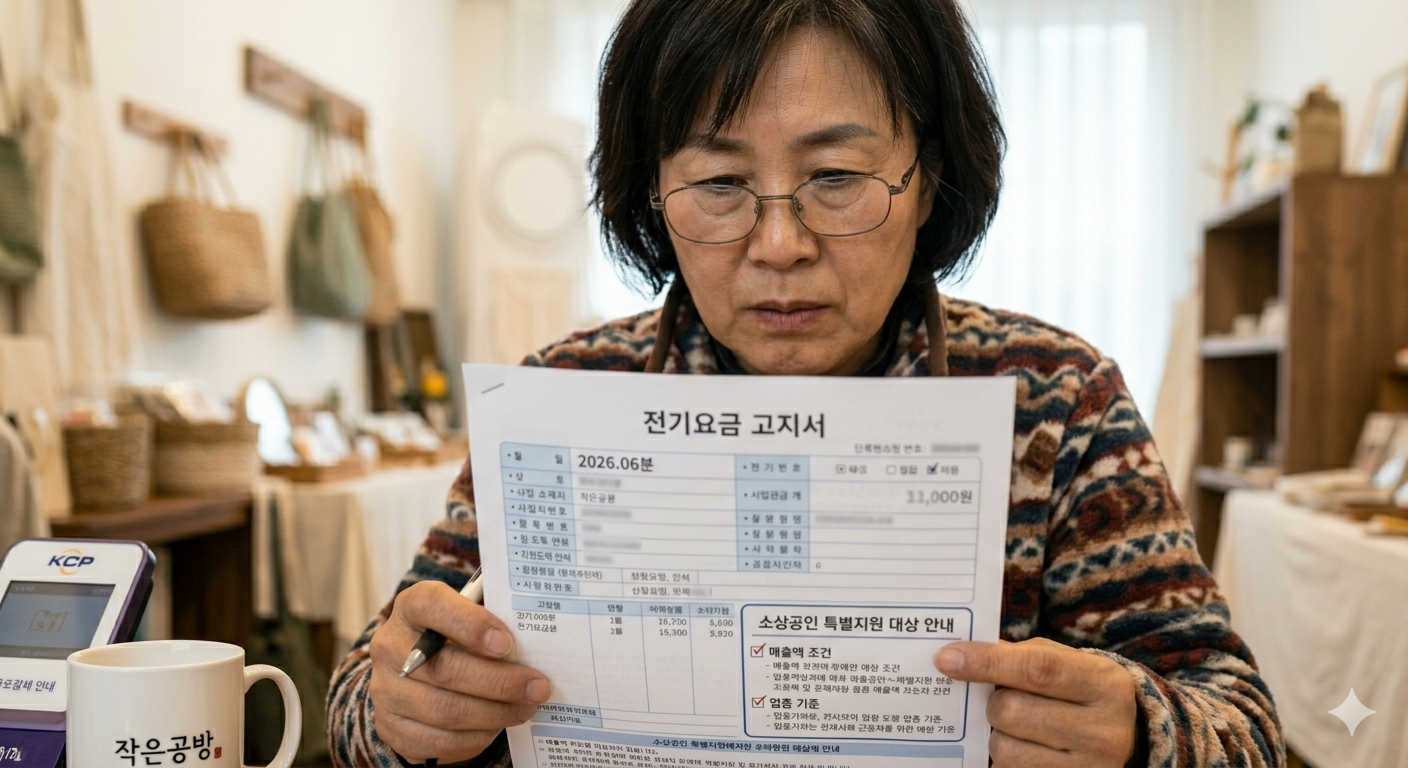 소상공인 전기요금 특별지원 확인 이미지