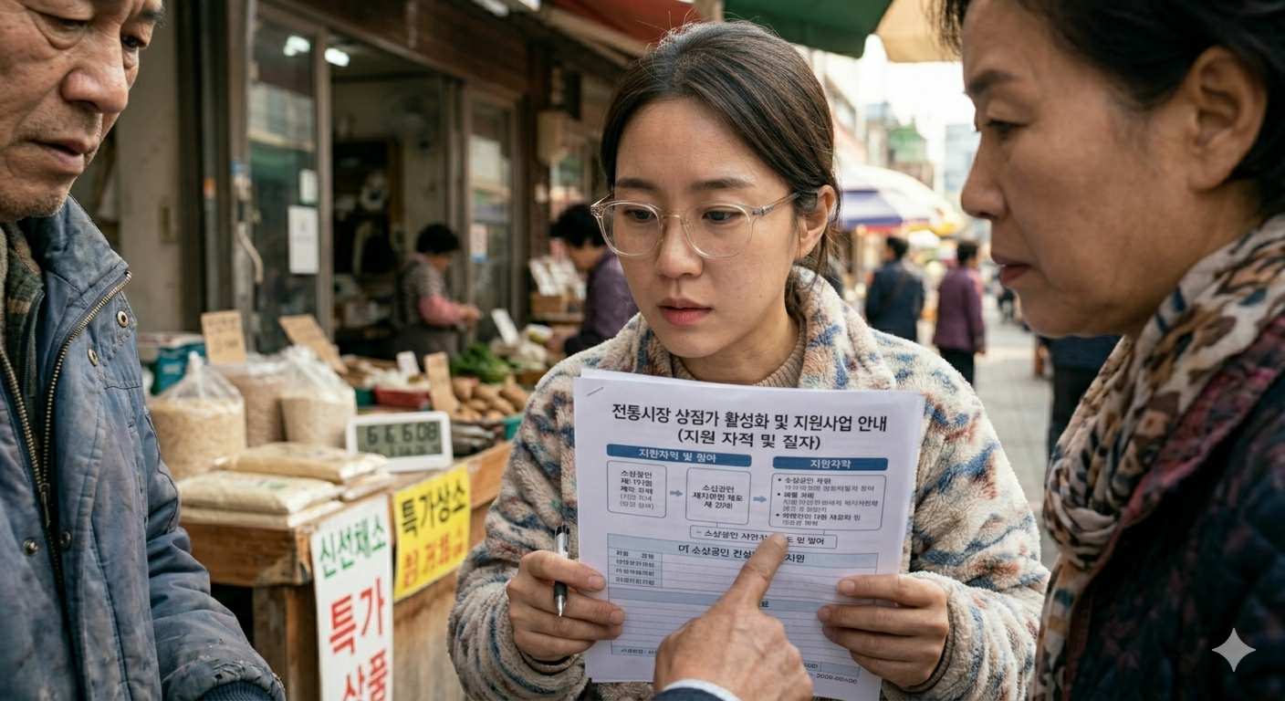전통시장 소상공인 지원사업 공고 이미지