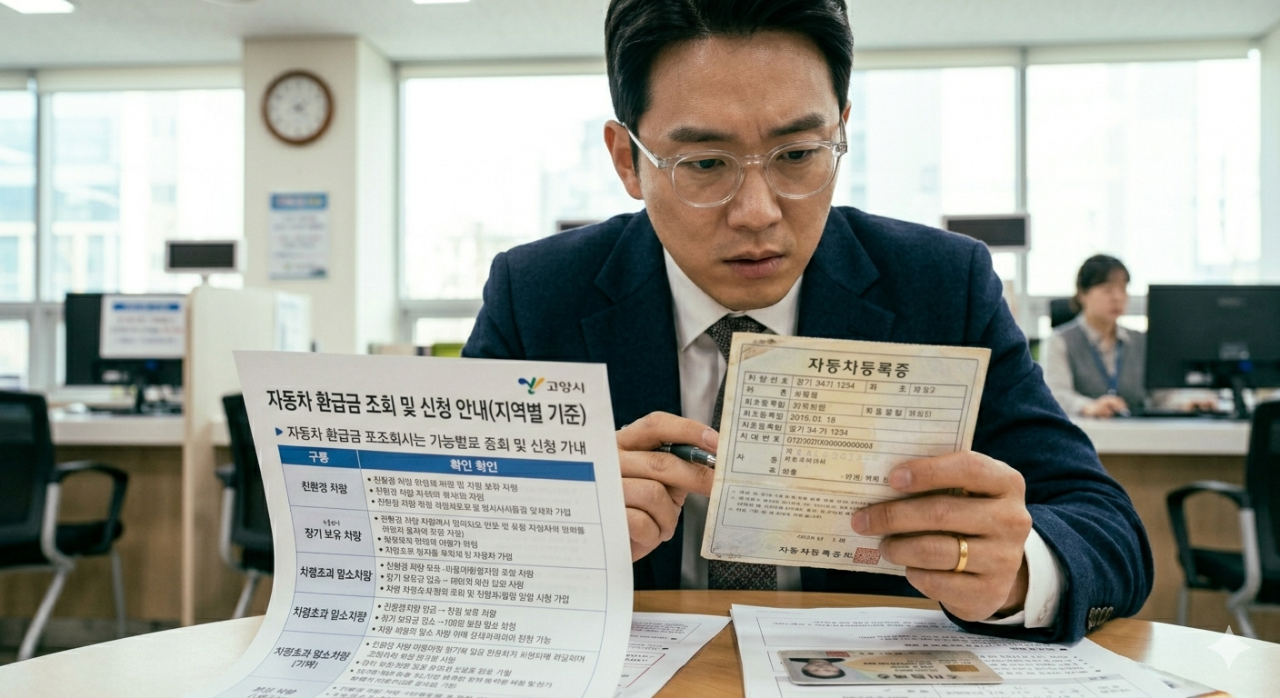 자동차 환급금 조회 이미지