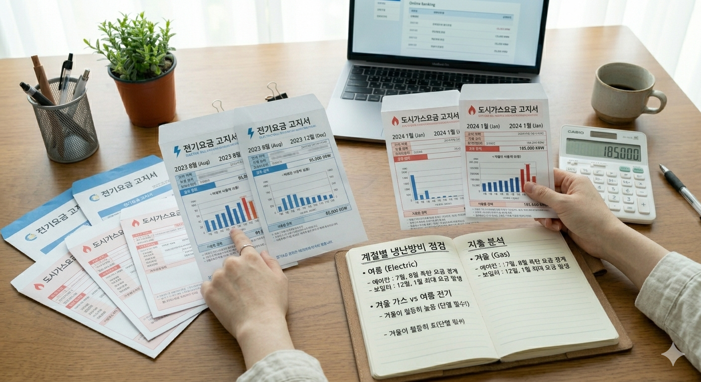 냉난방비 절약 체크 이미지