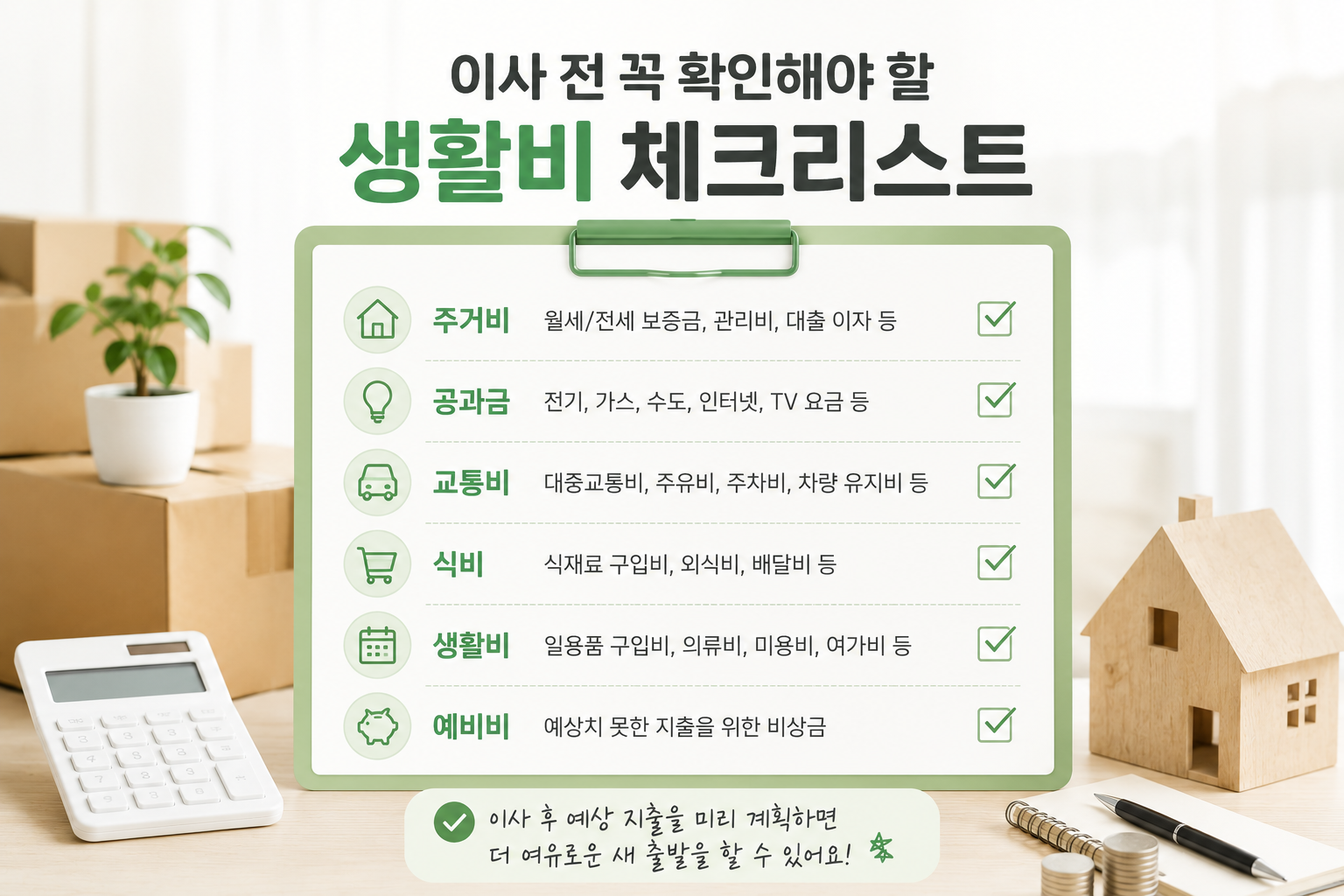 이사 전 꼭 확인해야 할 생활비 체크리스트 본문 이미지